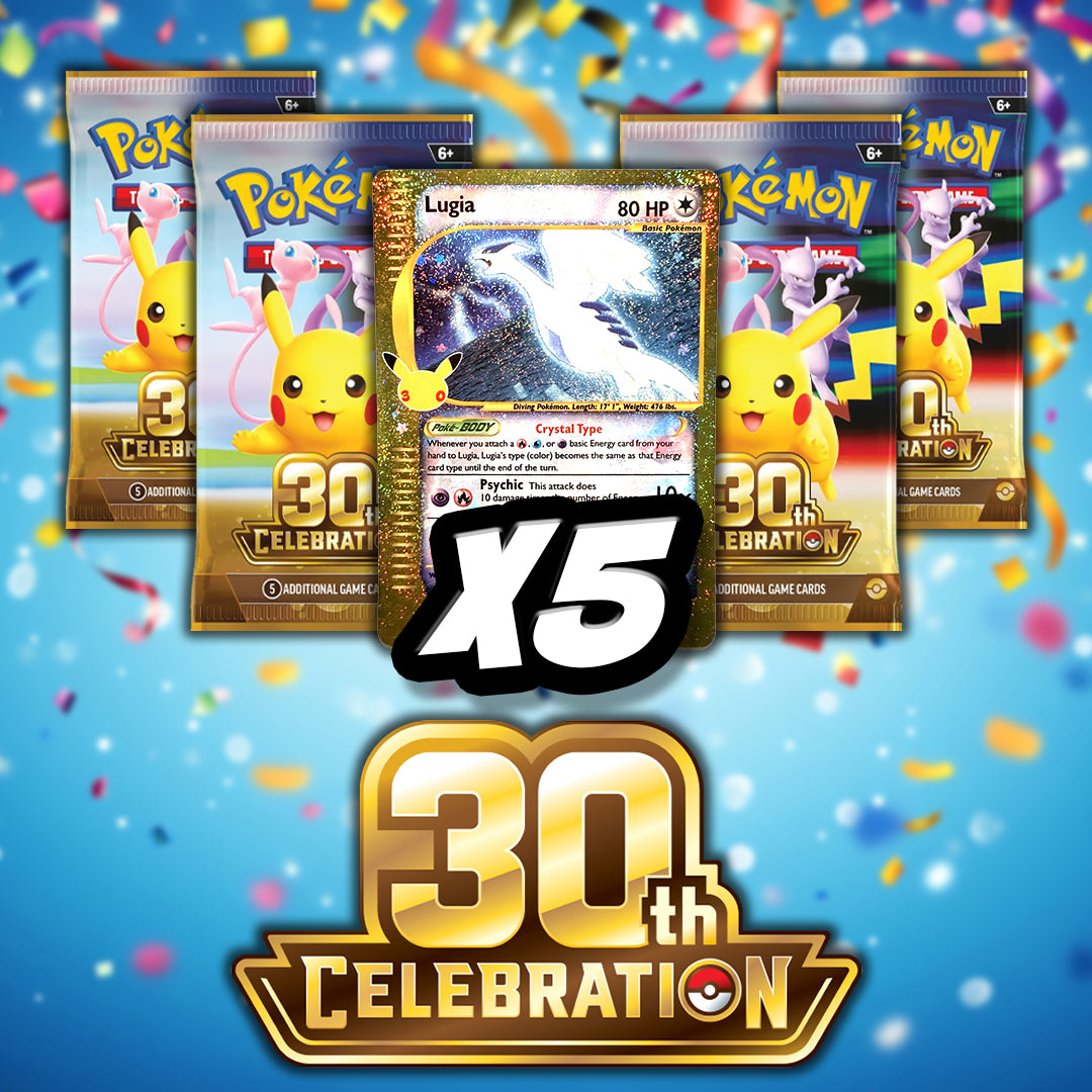 30th Celebration Packs - 5 Pokémon Booster Packs
