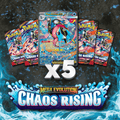 Chaos Rising Booster Packs - 5 Pokémon Booster Pack