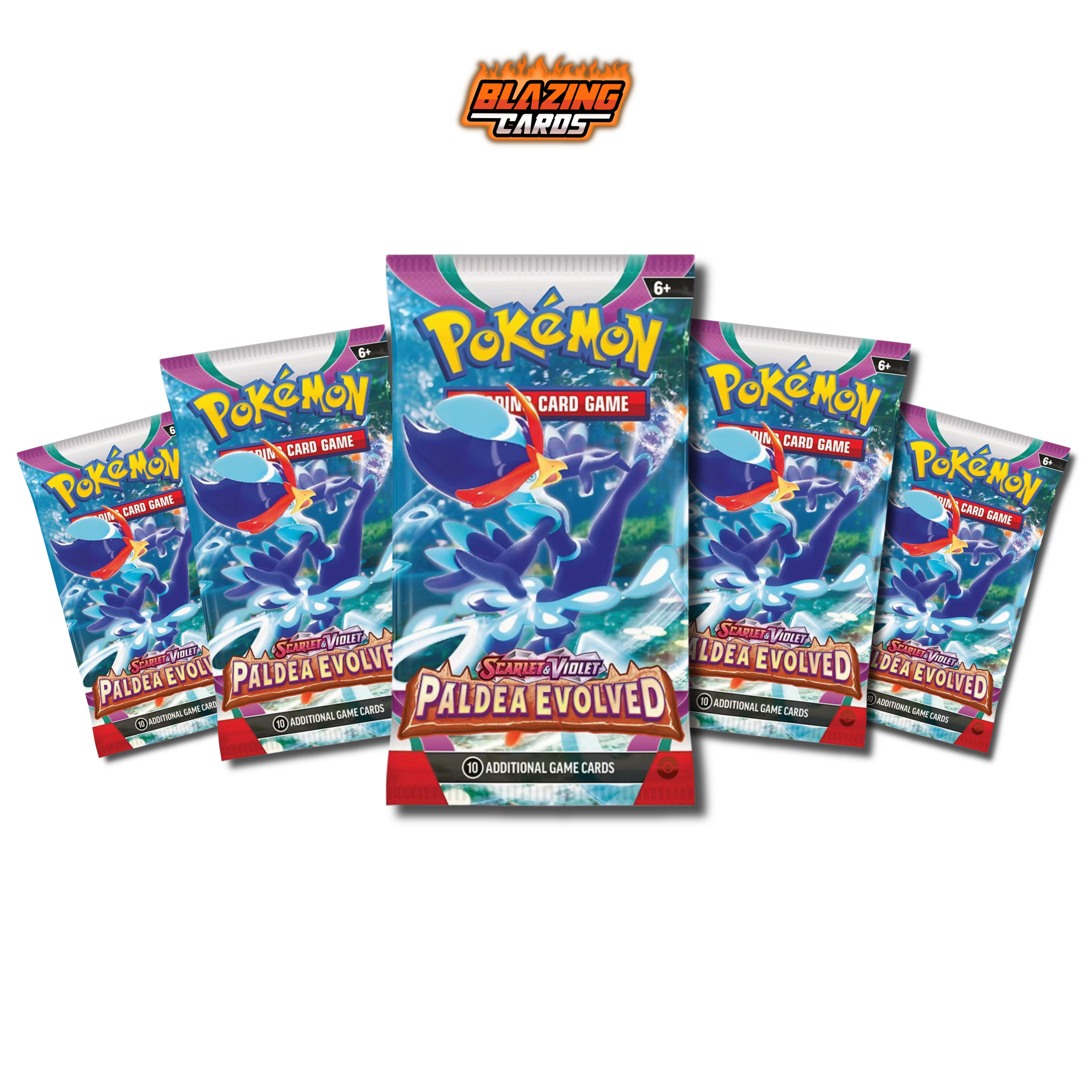 Paldea Evolved Booster Packs - 5 Pokémon Booster Pack