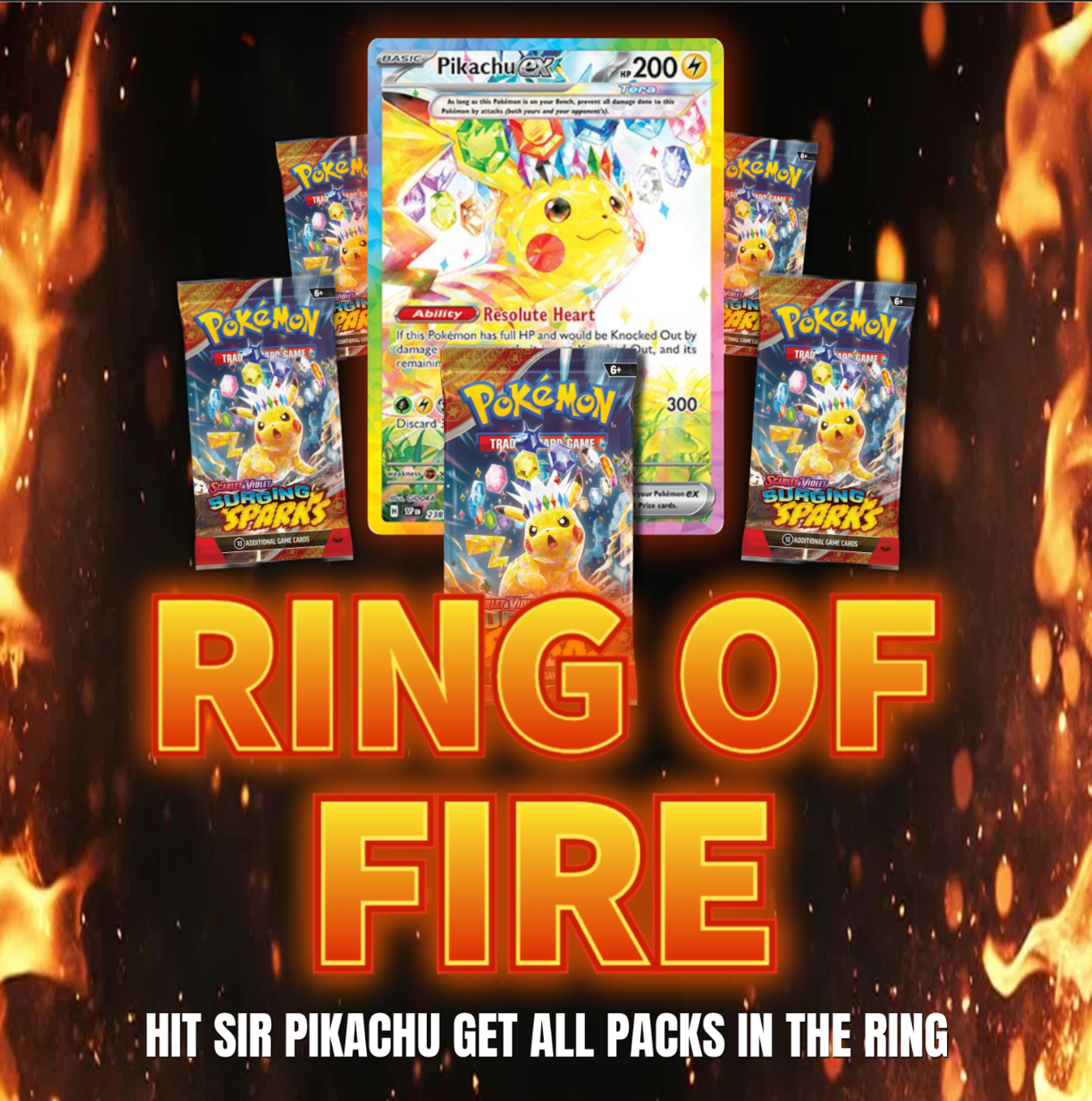 RING OF FIRE SURGING SPARKS (5 PACKS)