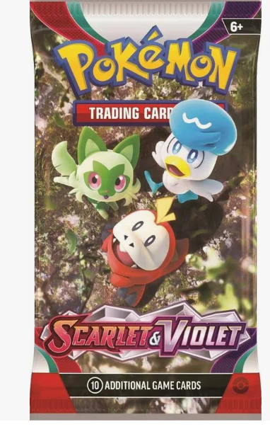 Scarlet & Violet Pokemon Booster Packs - 5 Scarlett & Violet Booster Packs
