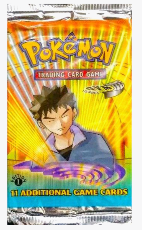 Gym Heroes 1st Edition Booster Pack (BOX FRESH)
